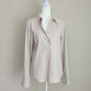 J. Crew Women's Beige Button Down Shirt, S